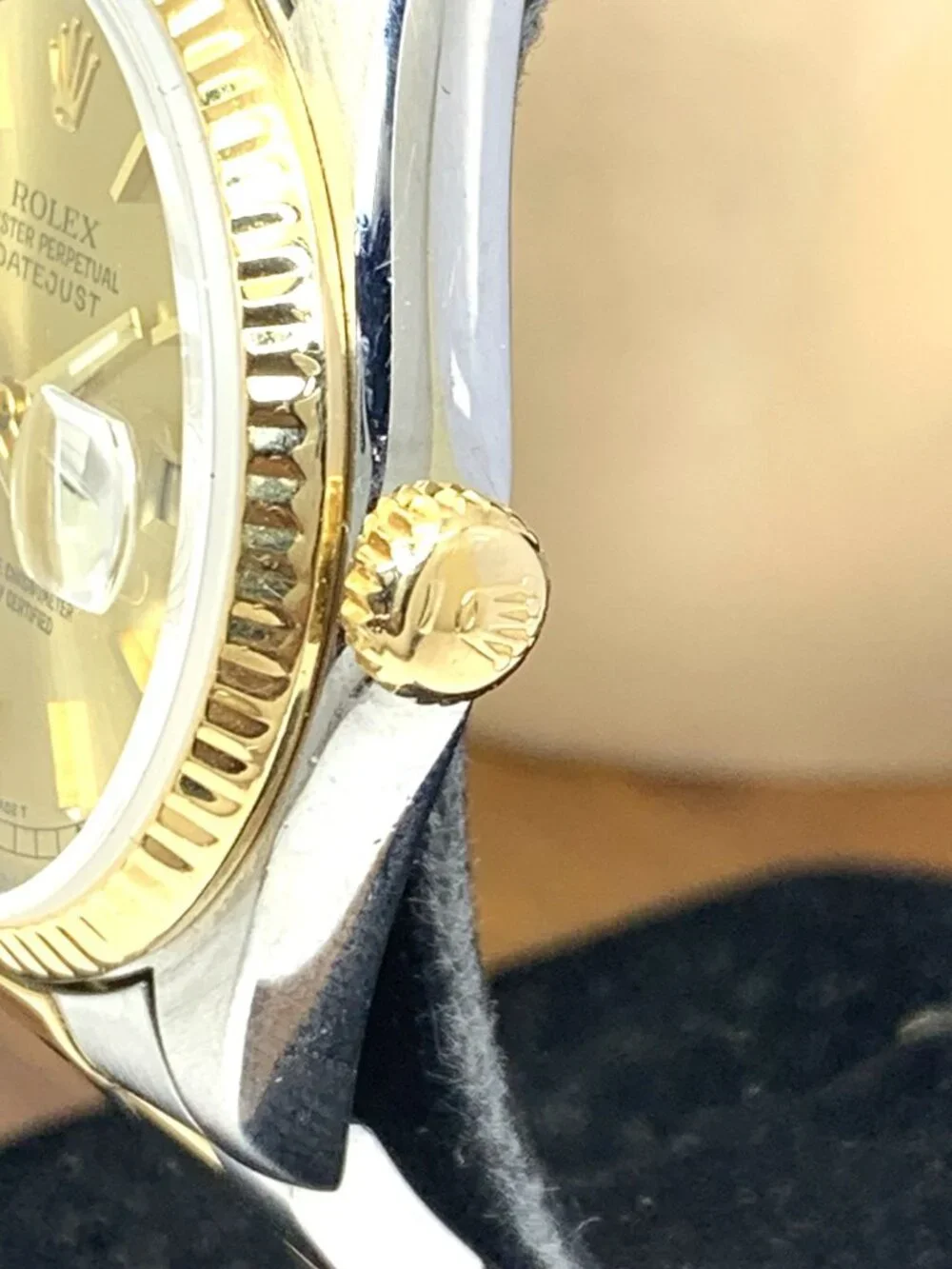Rolex Datejust Watch 16233 Swiss Automatic 18k Yellow Gold & Steel Vintage 1996